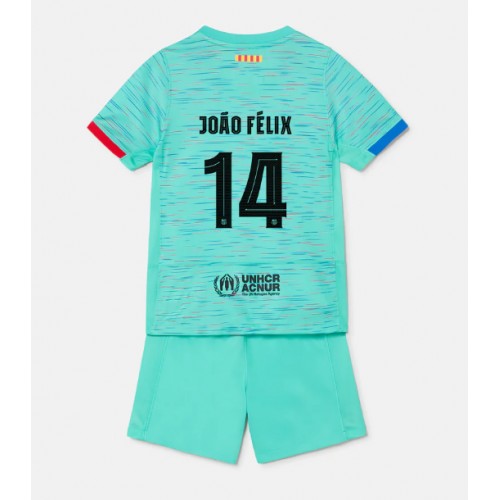 Barcelona Joao Felix #14 Rezervni Dres za djecu 2023-24 Kratak Rukav (+ Kratke hlače)